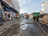 Пожар в кровельном центре на ул. Мосина, Фото: 7
