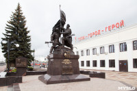 На Московском вокзале установили памятник защитникам Тулы, Фото: 13