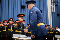 В Тульском суворовском военном училище приняли присягу 80 детей, Фото: 78