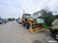 В тульском Мясново разрыли дорогу, чтобы отключить нарушителю газ, Фото: 9