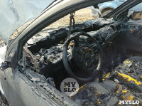 Ночной пожар в Петелино: огонь повредил три автомобиля, Фото: 12