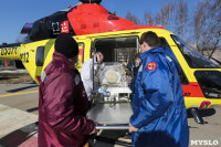 В Тульский перинатальный центр из Новомосковска на вертолете доставлены близняшки, Фото: 6