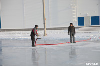 Инспектирование катка в Щёкино. 29.12.2014, Фото: 1
