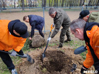 ЕВРАЗ посадил в Пролетарском парке 100 деревьев, Фото: 46