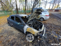 Ночной пожар в Петелино: огонь повредил три автомобиля, Фото: 2
