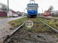 В Мясново из-за повреждения рельса встали трамваи, Фото: 7