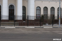 Возле Московского вокзала начали устанавливать забор, Фото: 8