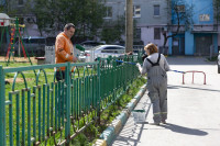 Субботник на ул. Степанова, 29 - Управляющая компания «ЖСО», Фото: 3
