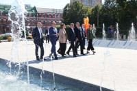 Дмитрий Миляев о ремонте сквера им. Л.Н. Толстого: «Люди довольны качеством –это самое главное», Фото: 23