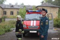 В Скуратово загорелось заброшенное училище, Фото: 13