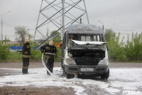 В Туле сгорел микроавтобус, Фото: 14