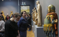 Выставка деревянных икон и церковных скульптур, Фото: 26