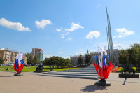 Тулу украсили флагами ко Дню России, Фото: 14