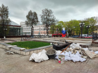 В Туле ремонтируют фонтан возле драмтеатра, Фото: 7