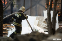 На стройке на улице Фрунзе сгорели вагончики рабочих., Фото: 5