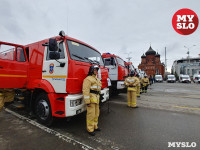 В Туле министр МЧС осмотрел пожарную и спасательную технику, Фото: 26