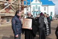Освящение креста купола Свято-Казанского храма, Фото: 9