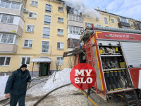 В Туле сгорела квартира в пятиэтажке на Октябрьской , Фото: 1