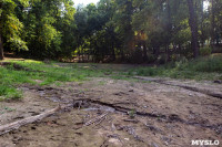 Пруд в Платоновском парке спустили на время капитального ремонта плотины, Фото: 14