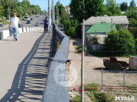 На улице Октябрьской в Туле рушится мост, Фото: 12