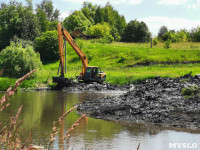 В этом году в Тульской области начали расчистку русел еще трех рек, Фото: 16