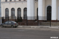 Возле Московского вокзала начали устанавливать забор, Фото: 2