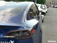По Туле проехал кортеж из двух десятков электромобилей Tesla, Фото: 28