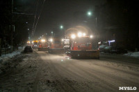 В ночь на 30 января тульские улицы убирали 107 единиц техники, Фото: 7