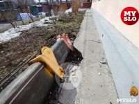 На улице Шухова рухнул автокран, Фото: 4