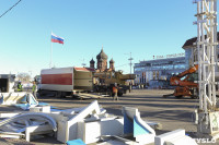 В Туле на площади Ленина разбирают новогоднюю арку, Фото: 2