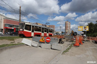 Водители объезжают перекрытый дублер проспекта Ленина через двор, Фото: 5