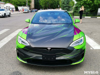 По Туле проехал кортеж из двух десятков электромобилей Tesla, Фото: 32