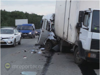 Авария с пассажирской маршруткой из Тулы под Москвой, Фото: 2