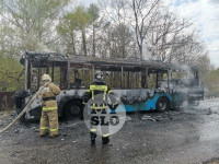 В Туле на ходу загорелся автобус №26, Фото: 15
