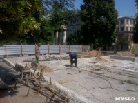 В Туле ремонтируют фонтан возле драмтеатра, Фото: 5