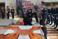 Церемония крепления Боевого знамени к древку, Фото: 6