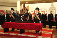 В Туле прошла церемония крепления к древку полотнища знамени регионального УМВД, Фото: 14