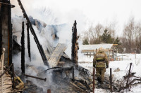 Сгоревший дом в Скуратовском, Фото: 19
