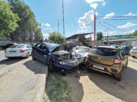 В Туле в массовое ДТП попали пять автомобилей, Фото: 1