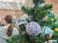 Фестиваль «Шар-папье»: Тульский кремль украсили огромные новогодние бусы, Фото: 40