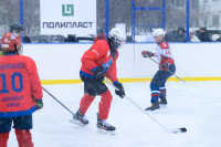 Во дворе на Пролетарской открылся новый хоккейный корт, Фото: 69