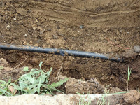 Поврежденный газопровод в Малевке, Фото: 3