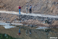 Пруд в Платоновском парке спустили на время капитального ремонта плотины, Фото: 25