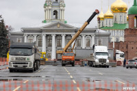 На площади Ленина начали монтаж Губернского катка, Фото: 8