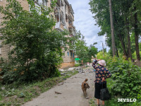 В Щекино беспилотник атаковал пятиэтажку: фоторепортаж с места ЧП, Фото: 5