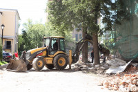 Груздев инспектирует строительство бассейна на Гоголевской. 3.08.2015, Фото: 5