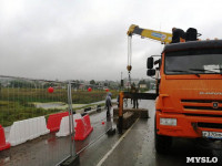 На Баташевском мосту готовят к открытию одну полосу, Фото: 9