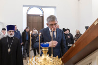 Дмитрий Миляев передал храму иконы Божией Матери «Утоли моя печали» икону св. Георгия Победоносца, Фото: 6