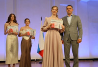 Алексей Эрк вручил медали гимназистам, Фото: 5