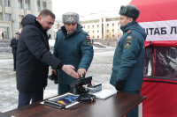 Алексей Дюмин передал сотрудникам МЧС восемь новых автомобилей, Фото: 13